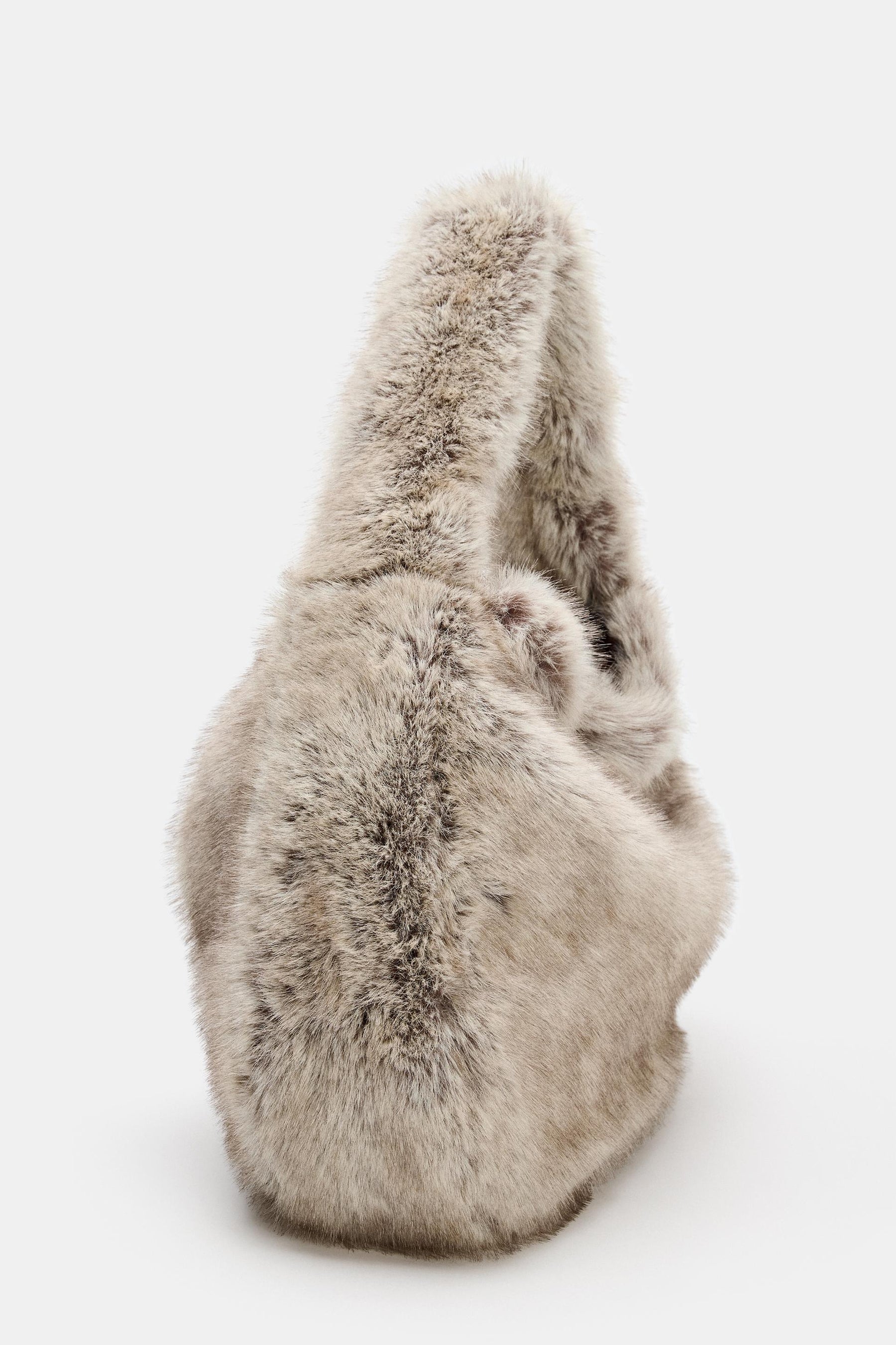 Faux Fur Bucket Bag