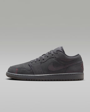 Air Jordan 1 Low SE Craft - Dark Smoke Grey/Varsity Red/Schwarz