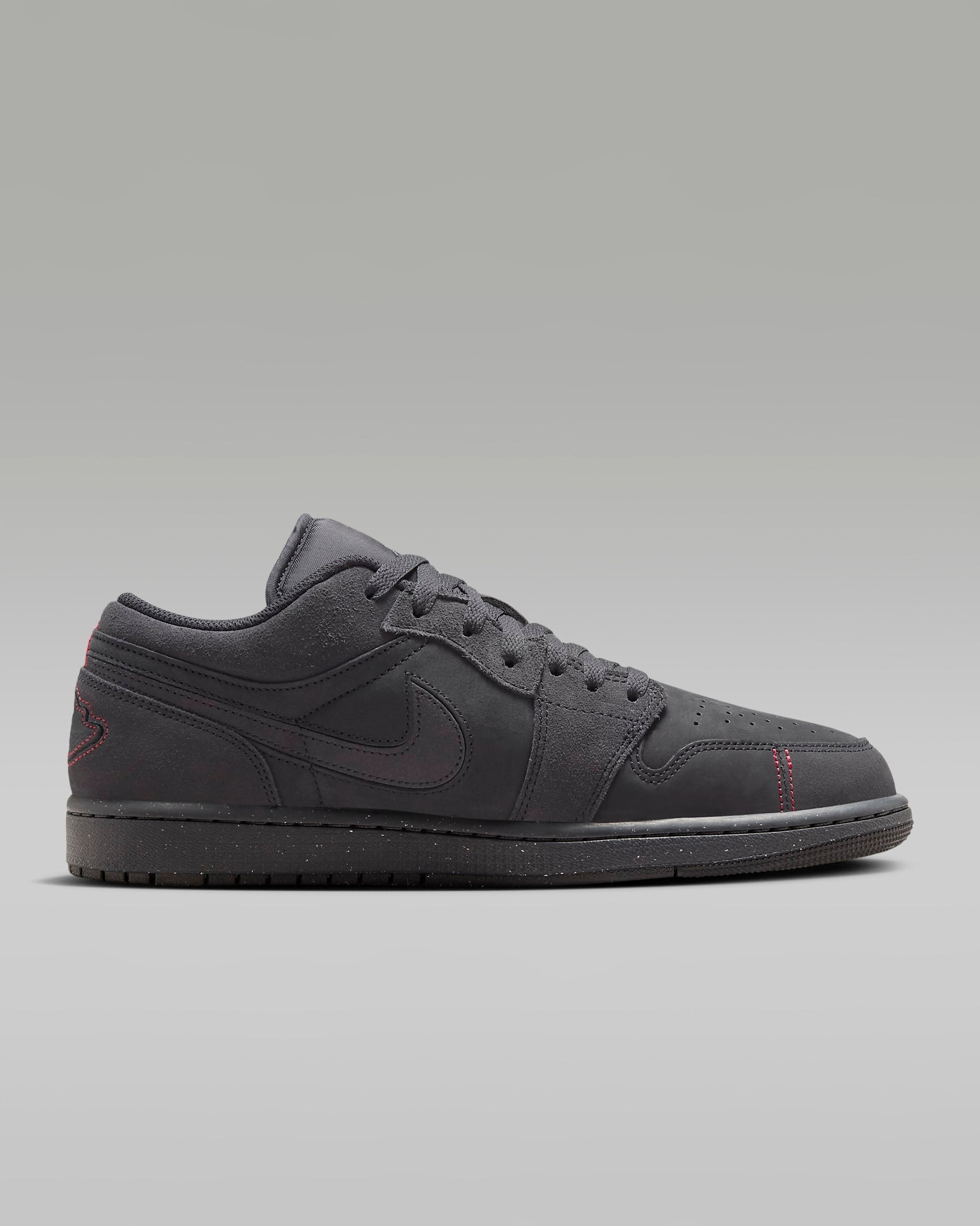 Air Jordan 1 Low SE Craft - Dark Smoke Grey/Varsity Red/Schwarz - Bild 3